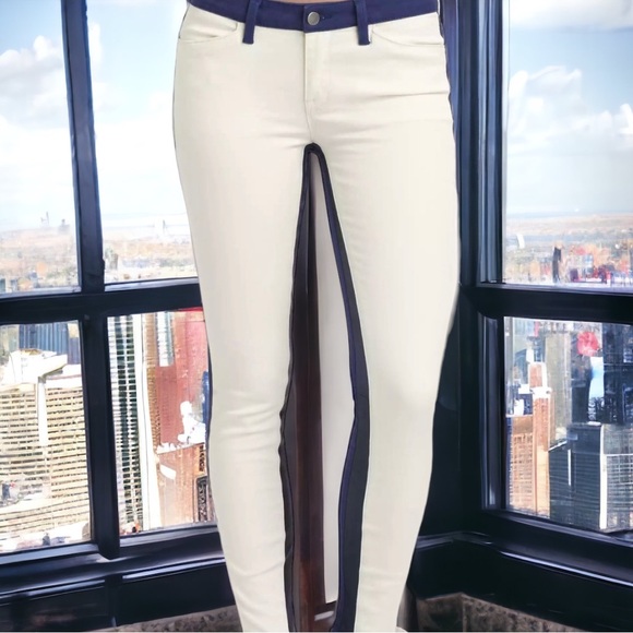 Genetic Denium NWT $298 Navy/White slim fit SZ 29 zippers at bottom of leg - Picture 4 of 7